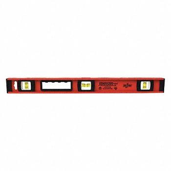 JOHNSON I-Beam Level Number of Vials 3 24 in L, 48PG02