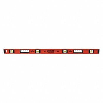 JOHNSON I-Beam Level Number of Vials 4 48 in L, 48PG03
