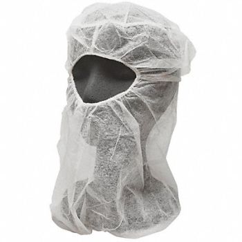 ACTION CHEMICAL Disposable Hood White XL PK1000, 48PH61