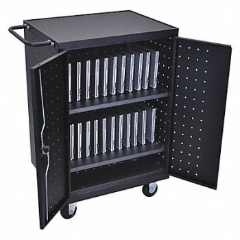 LUXOR Charging Cart Steel Cap. 24 31-1/8 W, 48PP91