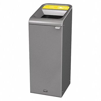 RUBBERMAID COMMERCIAL PRODUCTS Recycle Container Rectangle 15 gal Gray, 48PZ20