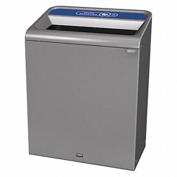 RUBBERMAID COMMERCIAL PRODUCTS Recycle Container Rectangle 45 gal Gray, 48PZ37