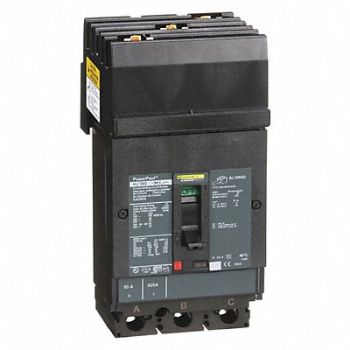 SQUARE D Molded Case Circuit Breaker 600V 50A, 48R130