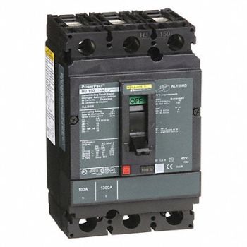 SQUARE D Molded Case Circuit Breaker 600V 100A, 48R143