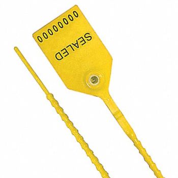 UNIVERSEAL Pull-Tight Seals Yellow Plastic PK100, 55NA64