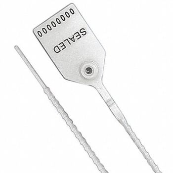 UNIVERSEAL Pull-Tight Seals White Plastic PK100, 55NA63