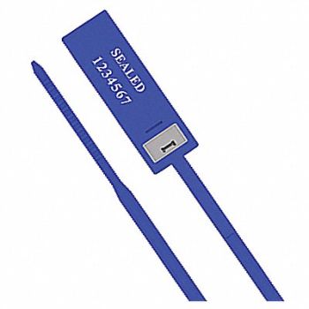 UNIVERSEAL Pull-Tight Seals Blue Plastic PK100, 55NA71