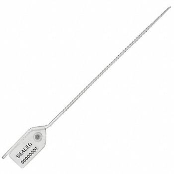 UNIVERSEAL Pull-Tight Seals White Plastic PK100, 55NA69