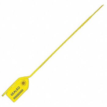 UNIVERSEAL Pull-Tight Seals Yellow Plastic PK100, 55NA70