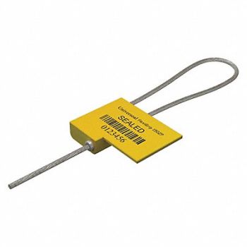 UNIVERSEAL Cable Seals Yellow Plastic PK50, 48RC09