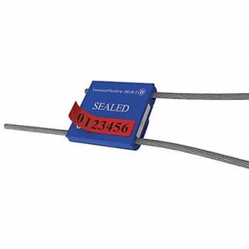 UNIVERSEAL Cable Seals Blue Anodized PK50, 48RC13
