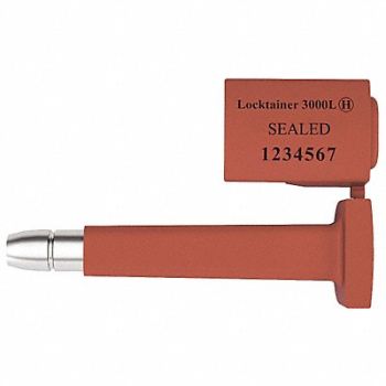 UNIVERSEAL Bolt Seals Red Plastic PK50, 48RC25