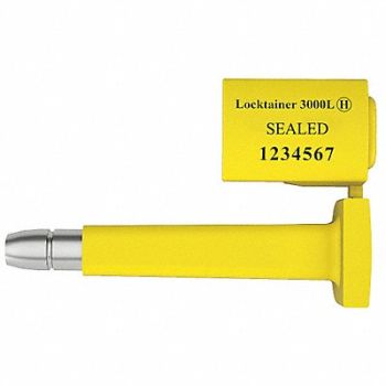 UNIVERSEAL Bolt Seals Yellow Plastic PK50, 48RC27
