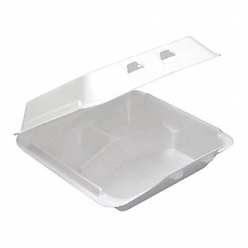 PACTIV Disp Carry-Out Ctnr 9 in W WH PK150, 48RD84