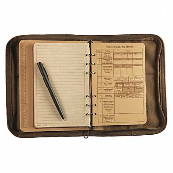 RITE IN THE RAIN Binder Kit 40 Sheets Polydura Tan Cover, 48RE41
