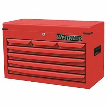 WESTWARD Powder Coated Red Light Duty Top Chest, 48RJ71