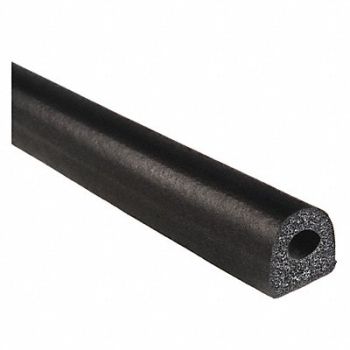 TRIM LOK INC Rubber Seal D-Shaped Thick 100 ft L, 48RM59