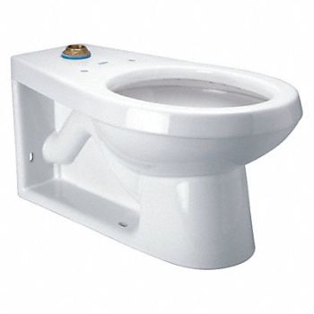 ZURN Toilet Bowl Elongated Floor w/BackOutlet, 48RT68