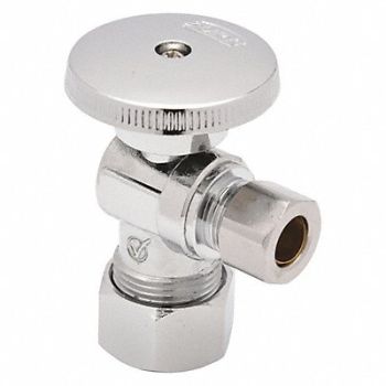 ZURN Angle Supply Stop 2-1/2 in Chrome, 48RX81