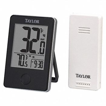TAYLOR Wireless In/Out Thermometer w/Remote, 48TA33