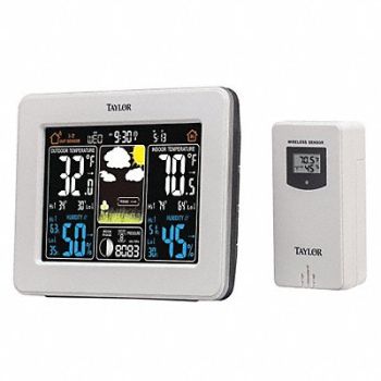 TAYLOR Wireless In/Out Forecaster w/Color Disp, 48TA36