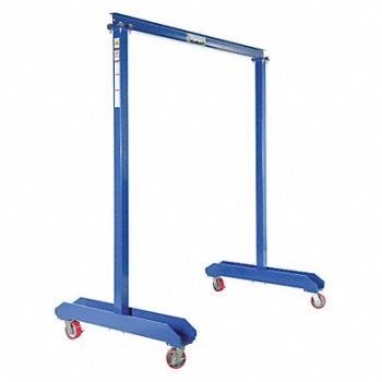 GRAINGER APPROVED Portable Gantry Crane Steel Blue 2000lb., 48TC36