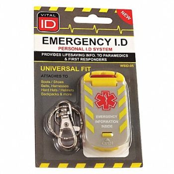 VITAL ID Worker ID Card 2-23/64 x1-3/16 PK10, 48TD33