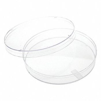 CELLTREAT Petri Dish Polystyrene 15mL 1 Well PK500, 48TD83