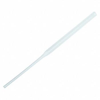 LAB SAFETY SUPPLY Pasteur Pipet Plastic 15.7 cm PK500, 48TE13