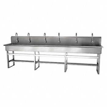 SANI-LAV SaniLav Wash Sta Rect 117inx16-1/2inx8in, 48TG87