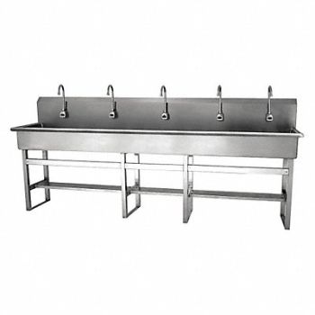 SANI-LAV SaniLav Wash Sta Rect 97inx16-1/2inx8in, 48TG57