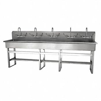 SANI-LAV SaniLav Wash Sta Rect 97inx16-1/2inx8in, 48TG61