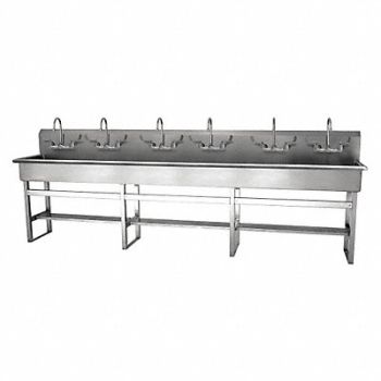 SANI-LAV SaniLav Wash Sta Rect 117inx16-1/2inx8in, 48TG91