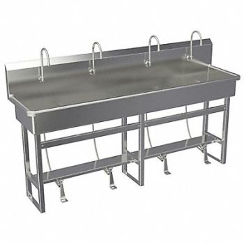 SANI-LAV SaniLav Wash Sta Rect 77inx16-1/2inx8in, 48TH46