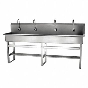 SANI-LAV SaniLav Wash Sta Rect 77inx16-1/2inx8in, 48TH48