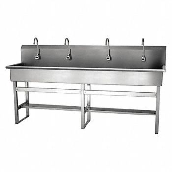 SANI-LAV SaniLav Wash Sta Rect 77inx16-1/2inx8in, 48TH50