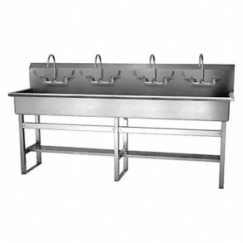 SANI-LAV SaniLav Wash Sta Rect 77inx16-1/2inx8in, 48TH52