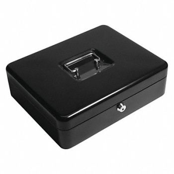 BARSKA Cash Box Compartments 9 2-1/4 in H, 48TJ93