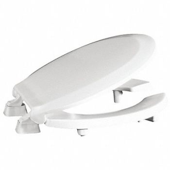 CENTOCO Toilet Seat Round Bowl Open Front White, 48TK94