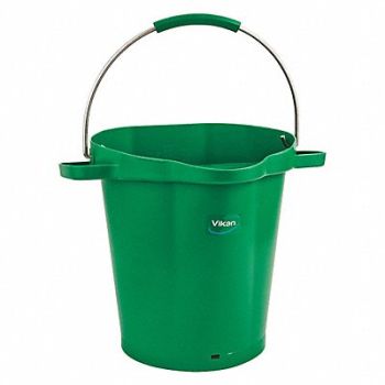 VIKAN J5101 Hygienic Bucket 5 1/4 gal Green, 48TP25