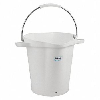 VIKAN J5101 Hygienic Bucket 5 1/4 gal White, 48TP28