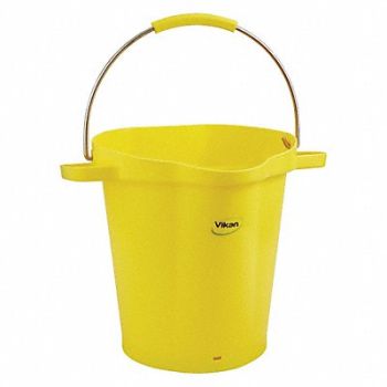 VIKAN J5101 Hygienic Bucket 5 1/4 gal Yellow, 48TP29