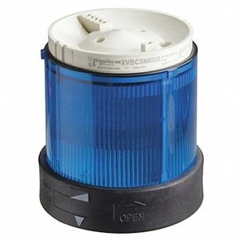 SCHNEIDER ELECTRIC Illuminated Blue Lens With Integrated Le, 48U367