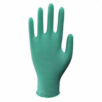 CONDOR J4951 Disposable Gloves Rubber Latex L PK100, 48UM31