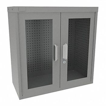 VIDMAR Pegboard Wall Cabinet 30 H 30 W Gray, 48UR75