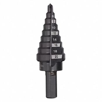 MILWAUKEE Step Cone Drill 4mm to 20mm HSS, 48UT21