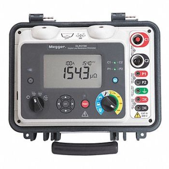 MEGGER Low Resistance Ohmmeter 1999 ohm Max, 48UT74