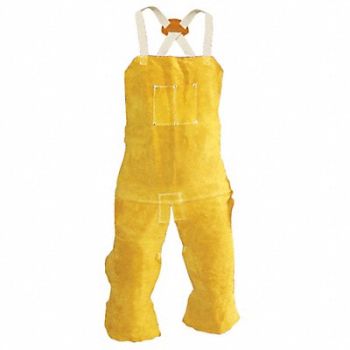 TILLMAN 24X42 Lth Sl Bib Apron, 48V509