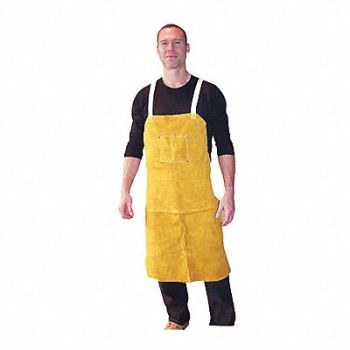 TILLMAN 24X36 Lth Bib Apron, 48V550