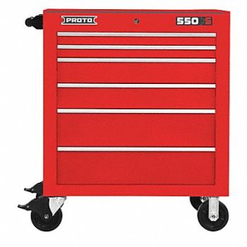 PROTO Rolling Tool Cabinet Red Heavy Duty, 48VA15